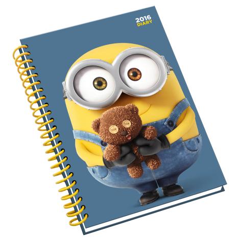 A5 Minions Movie 2016 Spiral Bound Diary   £8.99