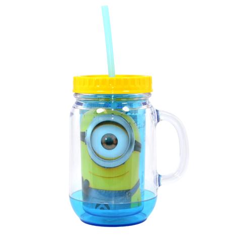 Minions Mason Jar Tumbler Cup With Handle  £9.99