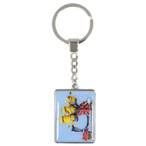 Minions On Moped Minions Square Metal Key Ring  £3.99