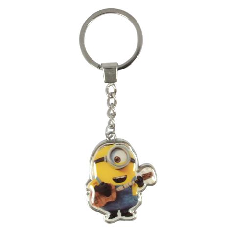 Minion Stuart With Guitar Minions Die-Cut Metal Key Ring  £3.99