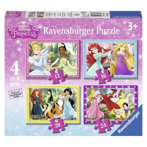 Disney Princess 4 x 24pc Jigsaw Puzzles  £6.99