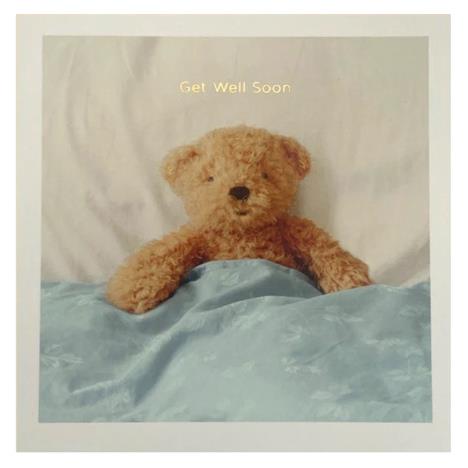 Photographic Teddy Get Well Soon Card   £2.00