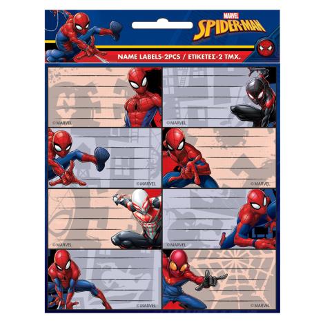 Spiderman Name Labels Sheets  £0.49