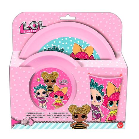 LOL Surprise Boxed 3 Piece Mealtime Set  £6.99