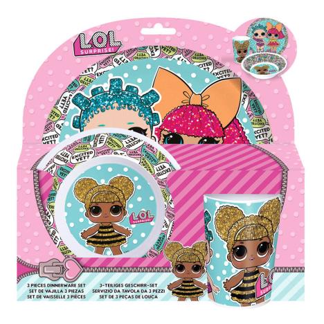 LOL Surprise 3 Piece Mealtime Set  £10.99
