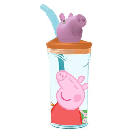 Peppa Pig 3D Figurine Tumbler with Straw  £6.49