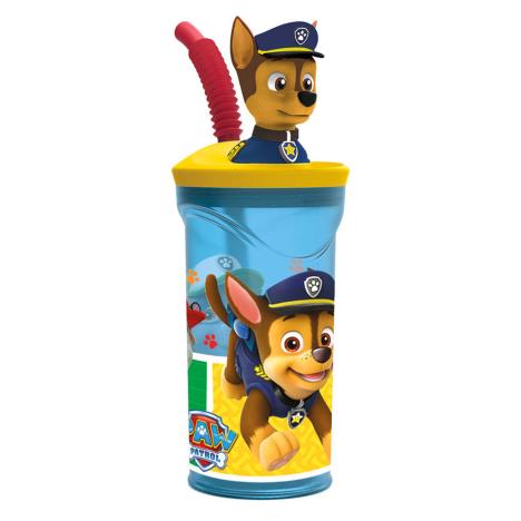 Paw Patrol Chase 3D Figurine Tumbler With Straw  £6.49