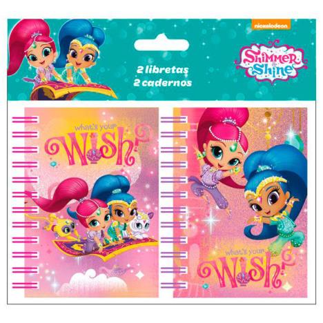 Shimmer & Shine Pack of 2 A7 Notepads  £1.75