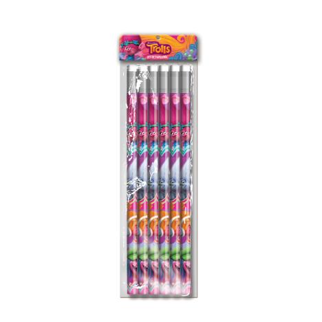 Trolls (Pack of 6) HB Pencils Stationery Set  £1.99