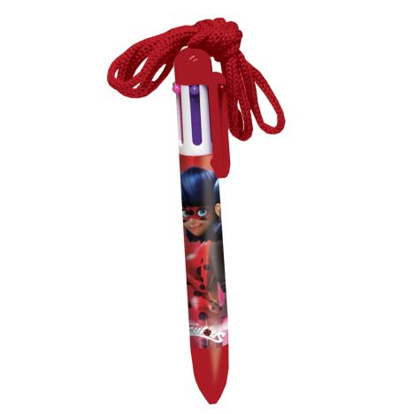 Miraculous Ladybug 6 in 1 Multi-Colour Pen with Cord  £1.99