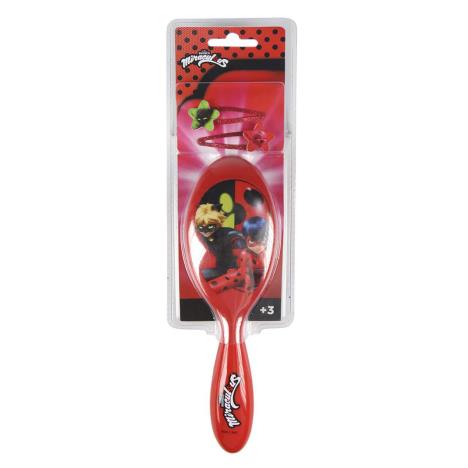 Miraculous Ladybug Hair Brush & Clips Set  £5.49