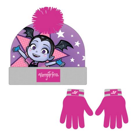 Disney Vampirina Bobble Hat & Gloves Set  £11.49