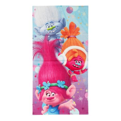Trolls Poppy DJ Suki & Guy Diamond  Beach Towel  £11.99