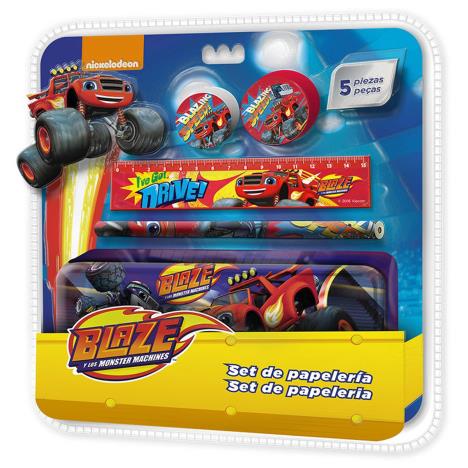 Blaze and The Monster Machines 5 Piece Stationery Set  £4.49