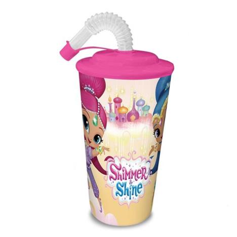 Shimmer & Shine Pink 500ml Tumbler With Straw  £2.59