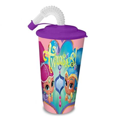 Shimmer & Shine Purple 500ml Tumbler With Straw  £2.59