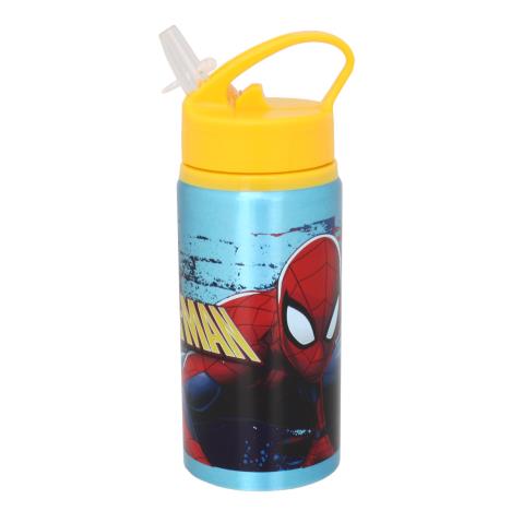 Spiderman Light Blue Aluminium Water Bottle  £5.99