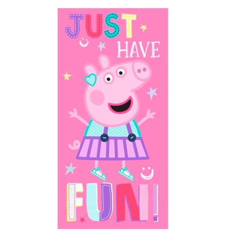 Peppa Pig Just Have Fun Beach Towel  £7.99