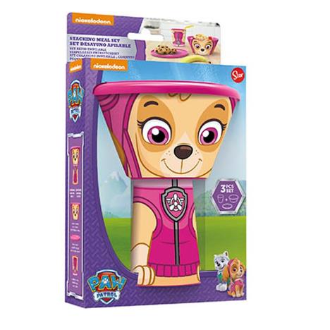 Paw Patrol Skye Stacking Meal Set  £6.99