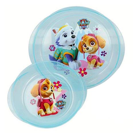 Paw Patrol Skye & Everest Plastic Plate & Bowl 2pc Set  £2.99