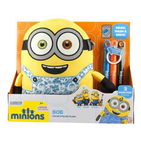 Colour n Glow Large Glow In The Dark Minion Bob Plush  £24.99