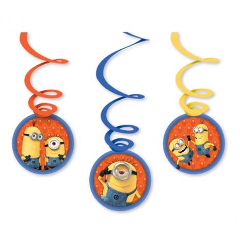 Minions Swirls Decorations (Pack of 6)  £2.99