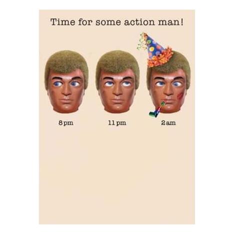 Action Man Time For Some Action Birthday Card  £1.99