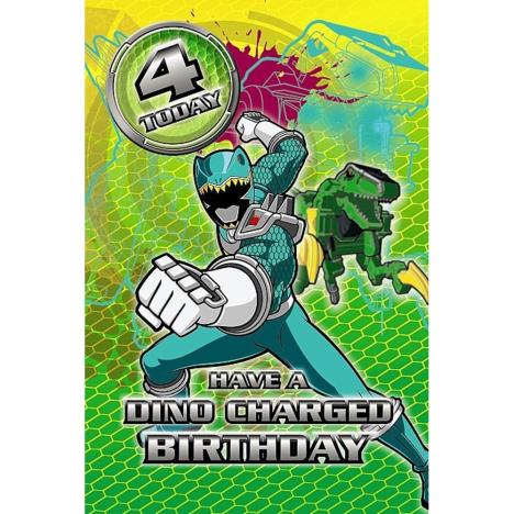4th Birthday Power Rangers Birthday Card  £2.49