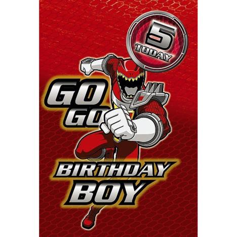 5th Birthday Power Rangers Birthday Card   £2.49