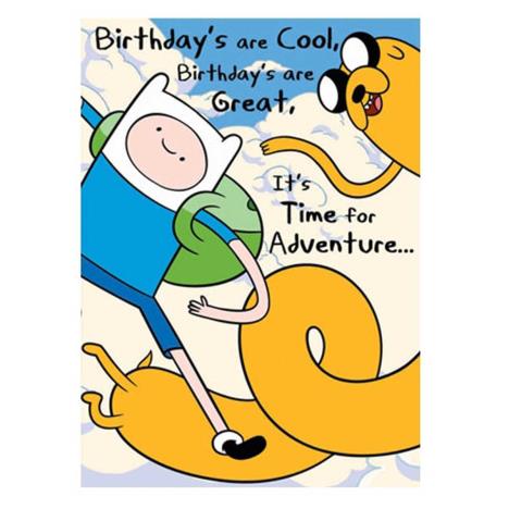Time For Adventure Time Birthday Card  £1.75