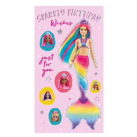 Sparkly Birthday Barbie Birthday Card  £2.10
