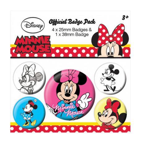 Minnie Mouse Through The Ages Pin Badge Set  £2.99