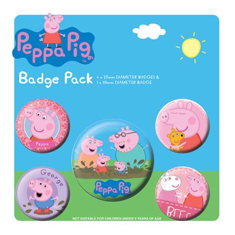 Peppa Pig Badge Pack  £2.99