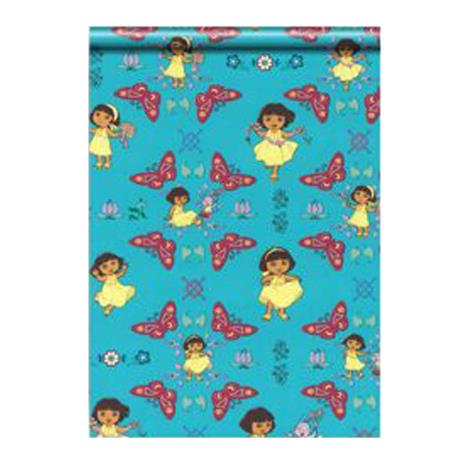 Dora The Explorer Blue 2m Roll Wrap  £0.99