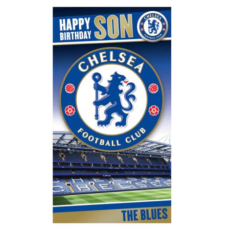 Son Chelsea FC Birthday Card with Badge  £2.69