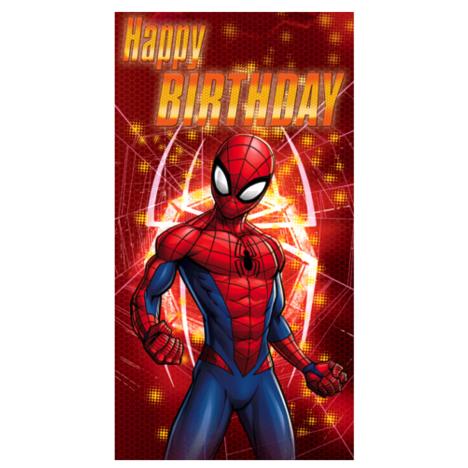 Happy Birthday Spiderman Fists Clenched Card  £0.99