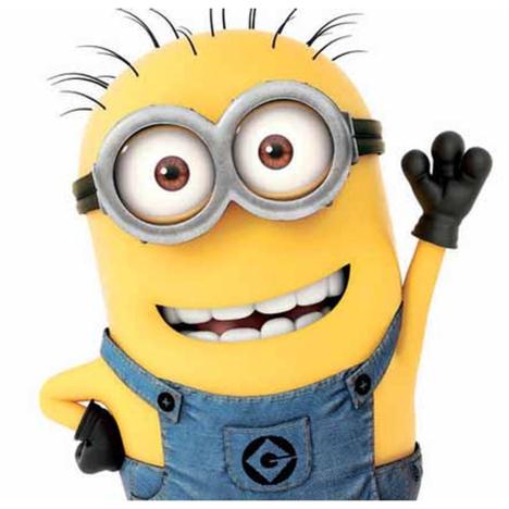 Minion Waving Blank Minions Card  £1.85