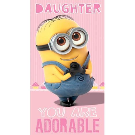 Adorable Daughter Minions Birthday Card  £2.45