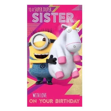 Sister Minion Birthday Card  £2.10