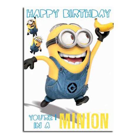 Minion 1 In A Minion Birthday Card  £1.75