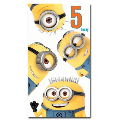 5 Today 5th Birthday Minions Card  £2.10