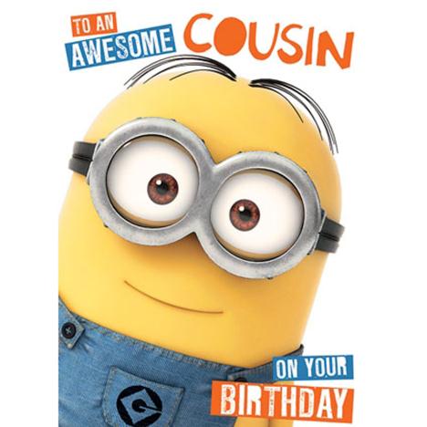 Awesome Cousin Minions Birthday Card  £1.75