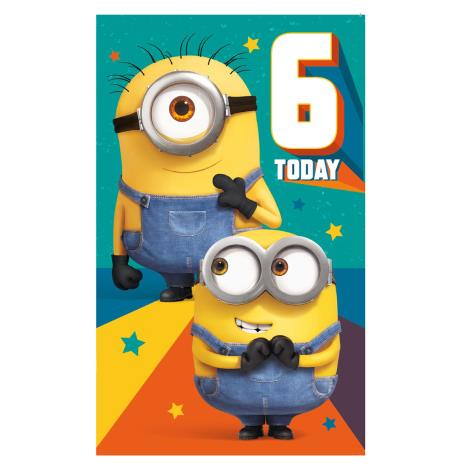 6 Today Minions 6th Birthday Card  £1.59