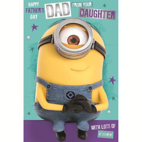 Dad From Your Daughter Minions Fathers Day Card  £2.40