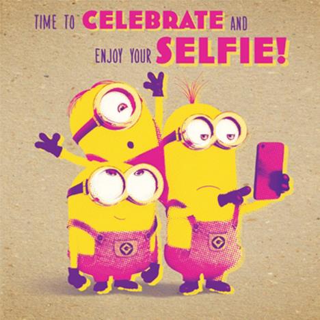 Despicable Me Crafty Minions Selfie Birthday Card  £1.89