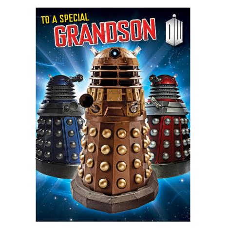 Grandson Doctor Who Daleks Birthday Card  £1.75