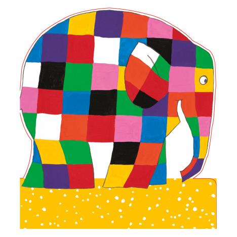 Elmer The Elephant Shaped Card  £2.39