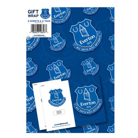 Everton FC Gift Wrap & Tags  £2.20