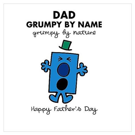 Mr Grumpy 3D Holographic Dad Fathers Day Card  £2.99