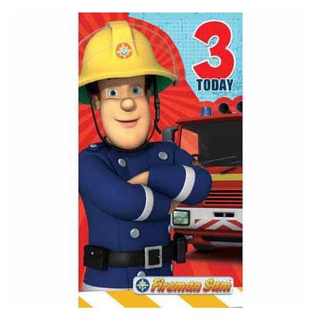 3 Today Fireman Sam 3rd Birthday Card  £2.10